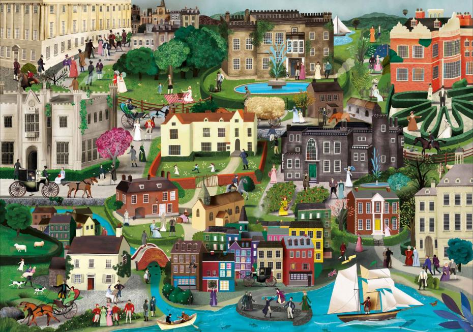 The World of Jane Austen Puzzle Complete